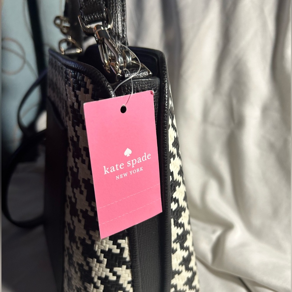Kate Spade houndstooth crossbody handbag - Picture 2 of 13